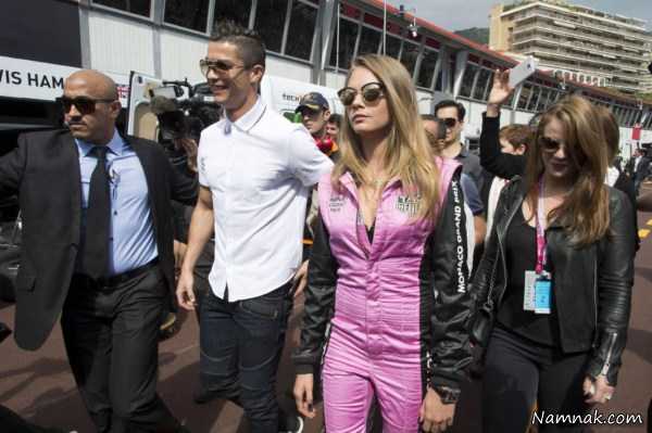 کریس رونالدو و کارا دلیوینیه